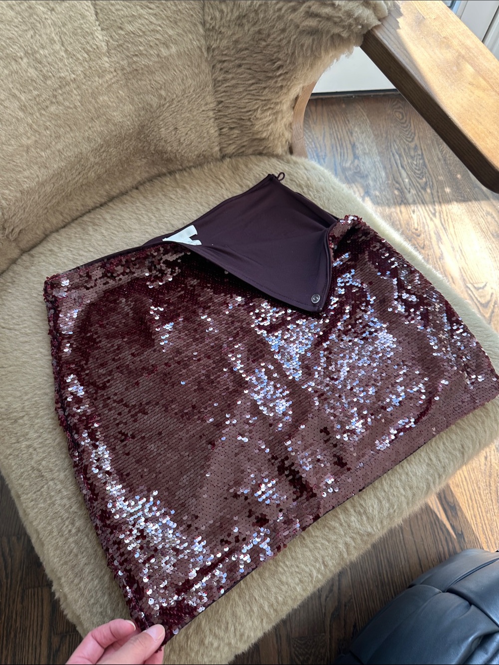 H&M sequin skirt